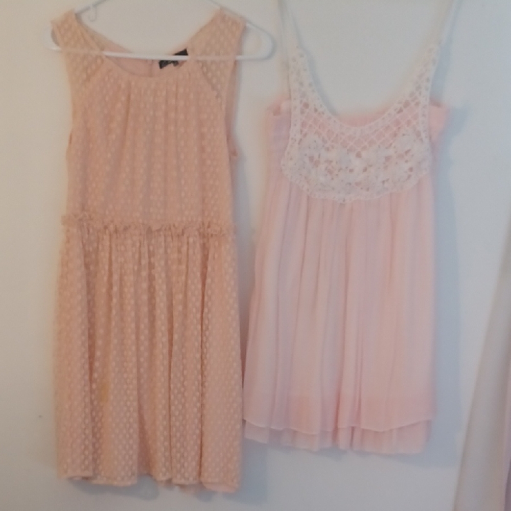 Two pink dresses
